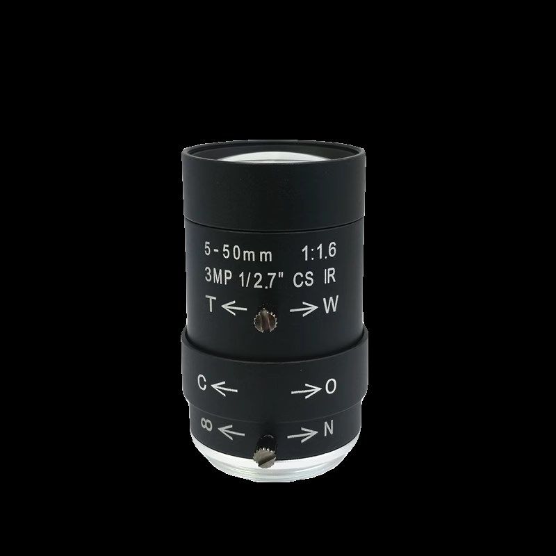 手动变焦5-50mm镜头 IR高清300万CS接口 监控摄像机配件智能视觉