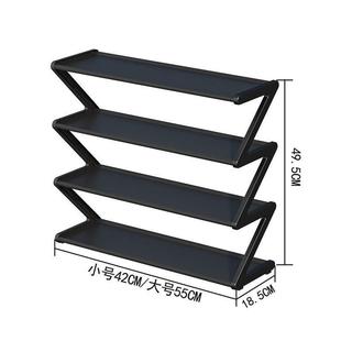 子收纳架多功能置物架 宿舍靠墙简易鞋 Z字型鞋 架家用室内2023新款