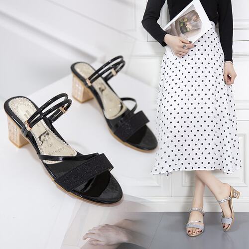 shoeswomen韩版中跟凉鞋