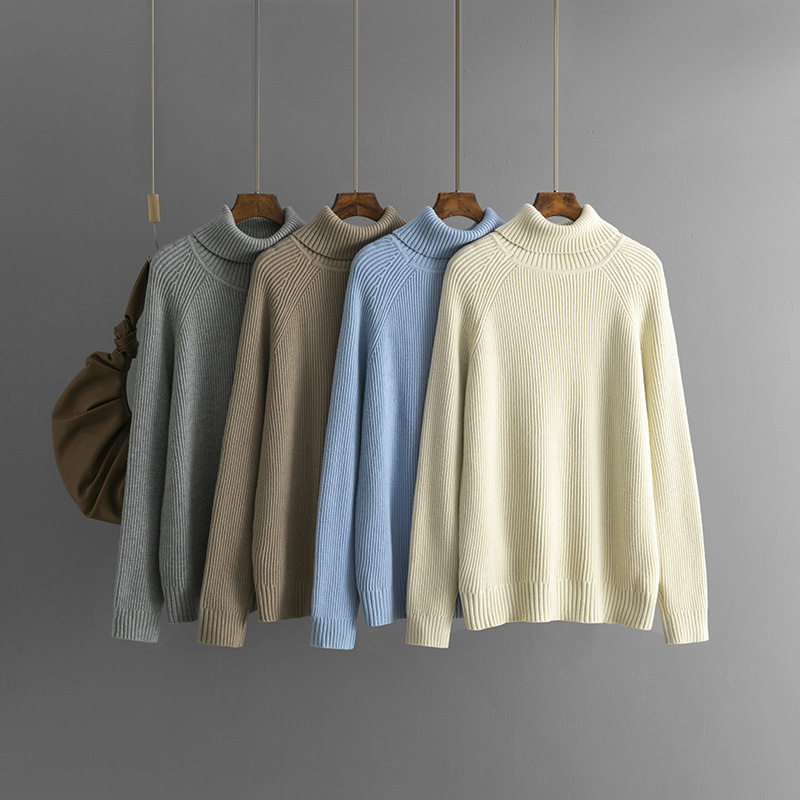 womenclothes纯色高领毛