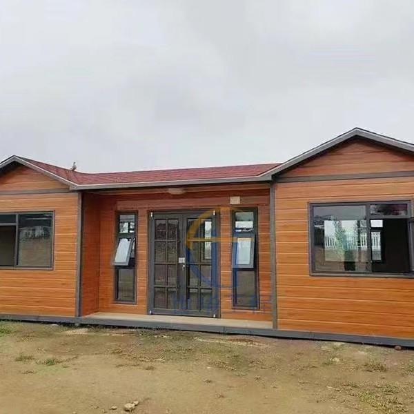 安装岗亭现货户外钢结构金属雕花板保安亭街边可移动办公室