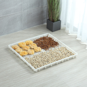 塑料食品晒筛方形晒盘浅筛托盘冷冻盘晾晒烘焙海鲜干货网格沥水盘