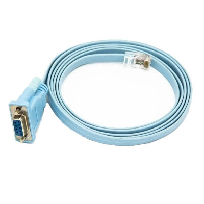 RJ45网线转RS232 水晶头转COM九针线 交换机console线 DB9串行线