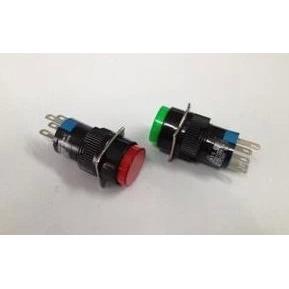 LA16-Y-11D LA128 无锁/自锁 启动开关 24V  圆形带灯红黄绿白蓝