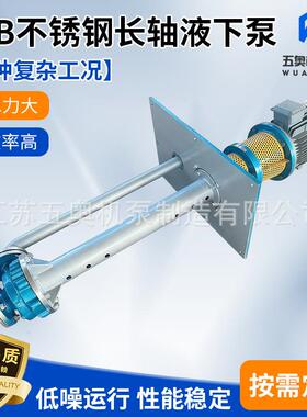FYB不锈钢长轴液下泵耐酸碱腐蚀耐高温浆料废渣输送泵液下泵