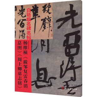 白砥临名碑名帖 杨维桢《跋邹复雷春消息图卷》《周上卿墓志铭》