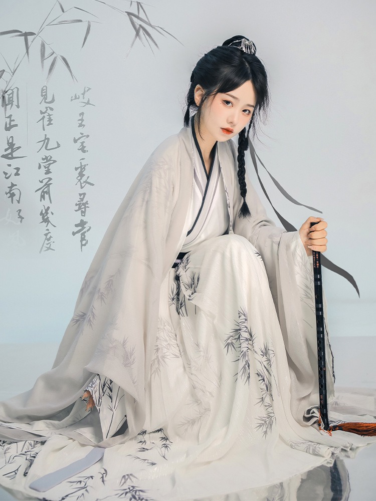 宋制原创汉服交领男女款齐腰魏晋风古装武侠日常情侣套装春夏款，