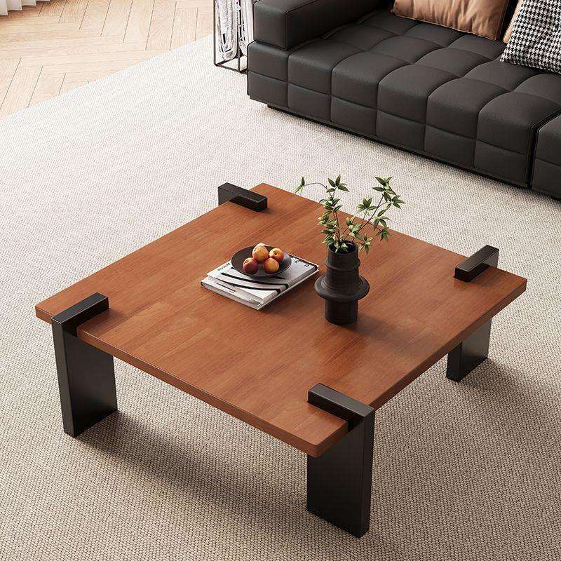 中古风实木茶几客厅家用新款小户型复古茶几现代创意现代法式桌子