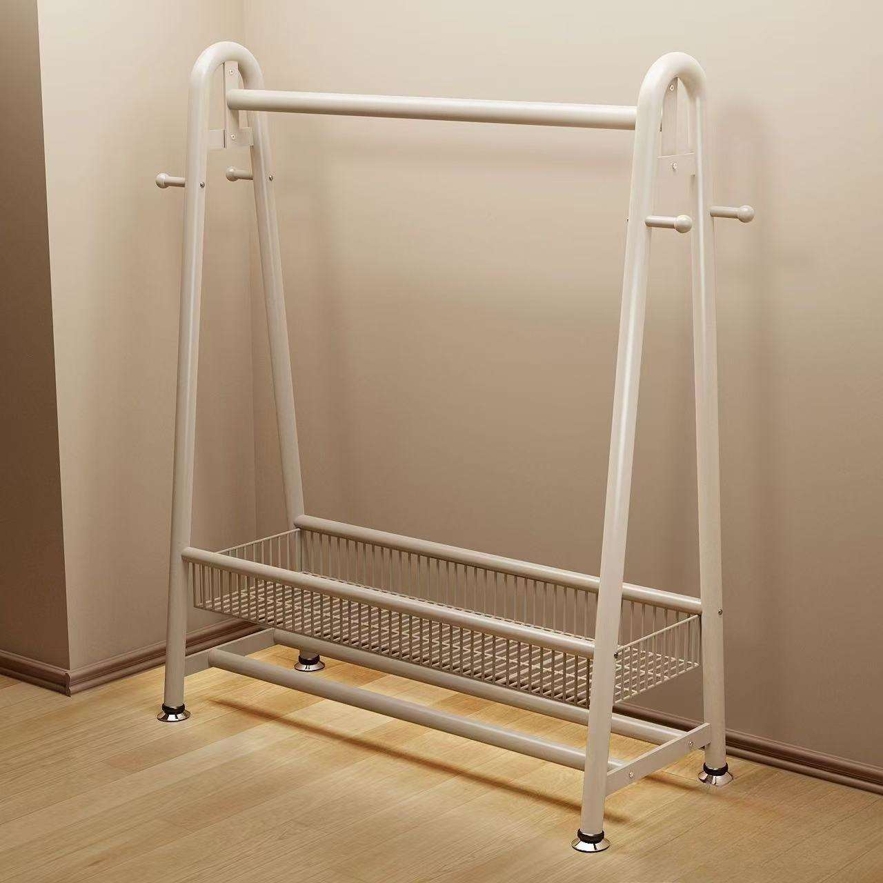 衣架衣服架子宿舍特厚落地立式家用加高衣帽架阳台晒衣杆卧室内挂