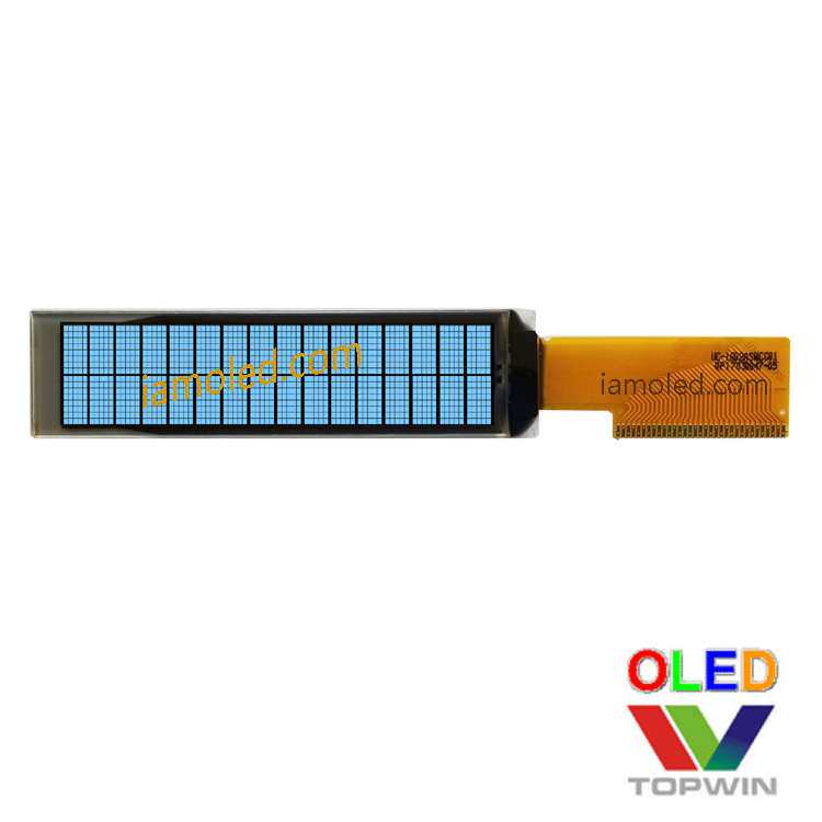 2.26英寸断码字符型oled液晶显示屏蓝色蓝光topwin拓微大尺寸经典