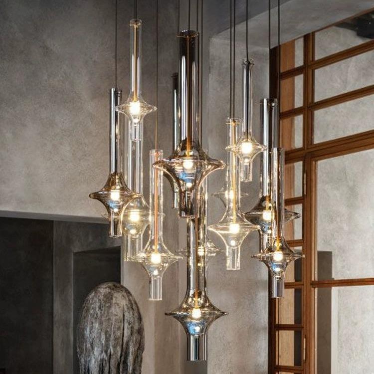 意大利PENTA设计师餐桌吊灯创意吧台橱窗灯服装店艺术玻璃竹节灯