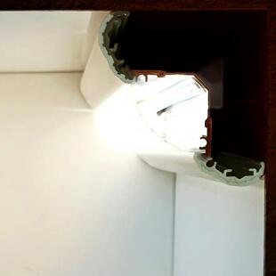 免吊顶免开槽洗墙灯线条灯带回光灯明装石膏线顶角灯腰线反光灯槽