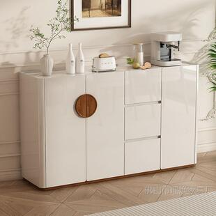 餐边柜现代简约家用客厅靠墙一体收纳储物茶水边柜厨房碗橱高级感