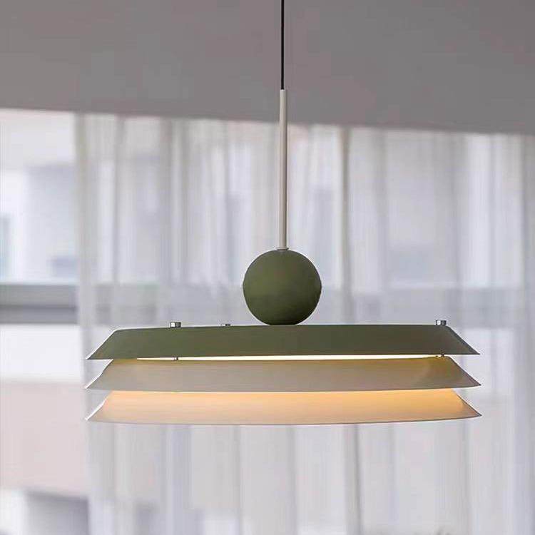 奶油风餐厅吊灯多层飞碟设计师创意现代简约欧简约设计师艺术灯具