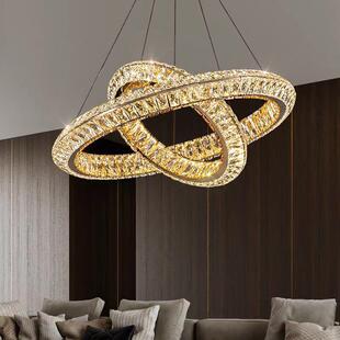 轻奢客厅吊灯现代简约大气水晶灯奢华高档卧室餐厅灯主灯家用灯具