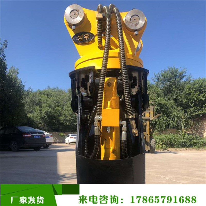 挖掘机抓木器 60机械爪子360度液压旋转夹木机 6吨勾机带抓石器