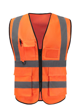 反光背心马甲黄色安全服夜间警示交通安全环卫工人施工驾驶员骑行