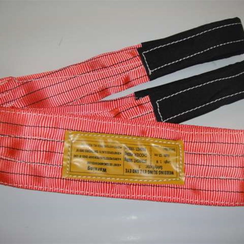 加厚彩色扁平吊装带 涤纶吊带 1吨2吨3吨5吨加厚红色起重吊带