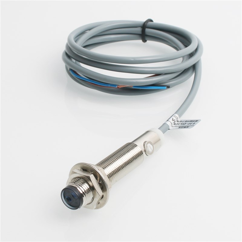 口罩机红外线漫反射M12光电开关E3F-DCS15C1/DS20NA感应开关传感