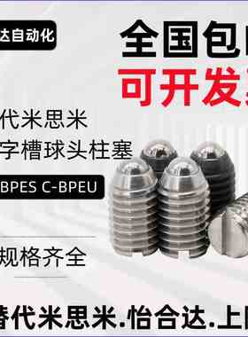 PBSH-4/PBSHS-6球头柱塞一字槽C-BPES/C-BPEU3/4/5/6/8/10/12/16