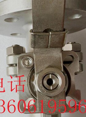 不锈钢304自锁带锁法兰硅溶胶高平台球阀DN15 20 25 32 40 1寸