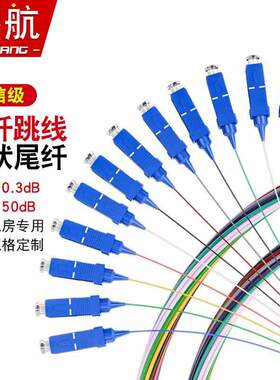 电信级sc12芯束状多模尾纤光纤跳线SC/FC/LC单模千兆fc1.5米