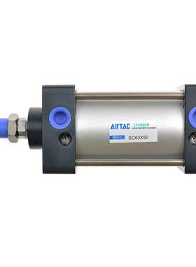 亚德客标准气缸SC40X25X50X75X100X125X150X200X250X300-S带磁环