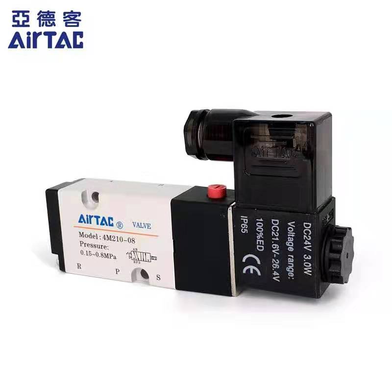 亚德客电磁阀 4M210-08/4M310-08/4M310-10气动阀门板式电磁阀
