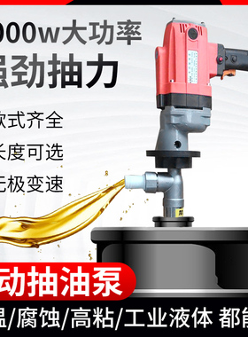 高粘度大功率电动手提式枣泥绞龙泵3000W220V抽液插桶泵
