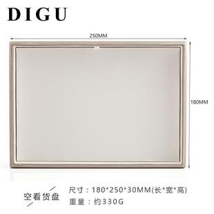 项链展示珠宝戒指首饰托盘盘吊坠收F纳道具盖耳针饰品盒防尘带
