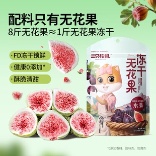特产果干孕妇健康零食0添加解馋泡水 三只松鼠_冻干无花果40g
