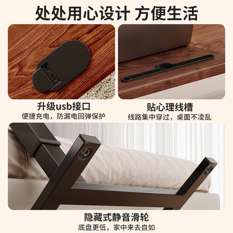 吧台桌小户型可移动升降电v脑桌阳台休闲办公桌家用折叠小型工作