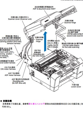 兄弟 MFC-J6510DW J6710DW J6910DW 喷墨打印机中文维修手册