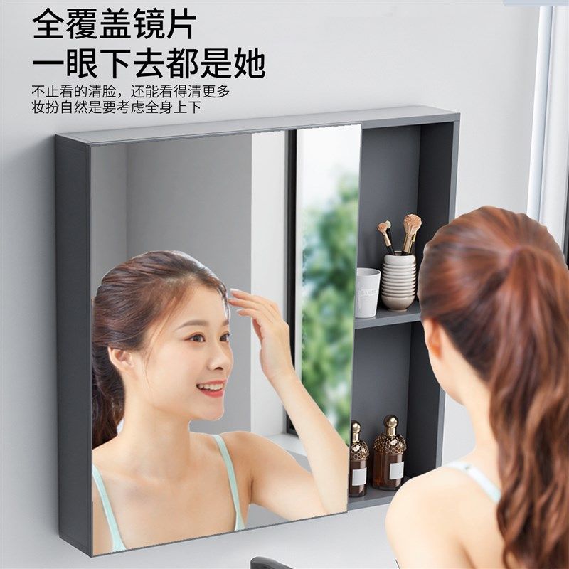 太空铝浴室柜落地式洗手盆陶瓷一体家用洗漱台化妆室洗脸盆柜组合