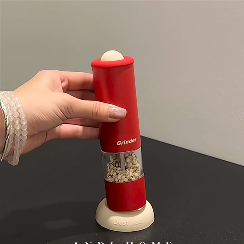 厨房好物电动胡椒研磨器厨房海盐调料瓶罐盒家用黑胡Y椒粒研磨器