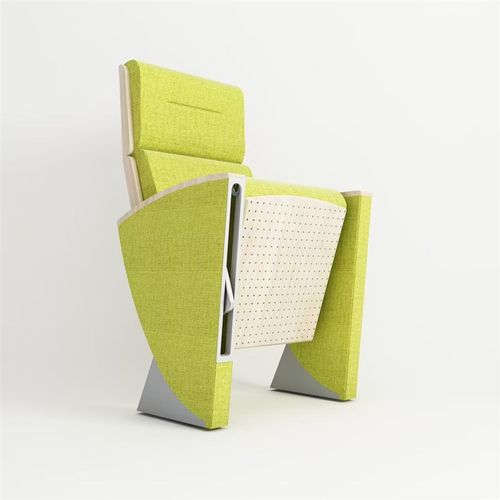 礼堂椅v学校阶梯教室椅软包带写字板连排椅子报告厅会议室椅子