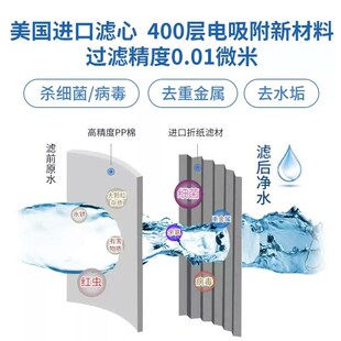 桶装水过滤器过滤水垢抽水器家用户外井水山泉水净化自来水滤芯