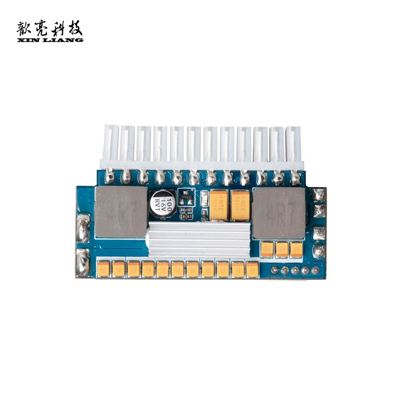 厂家直销12V450W直插tDC转ATX迷你电脑主机静音无风扇电源模块