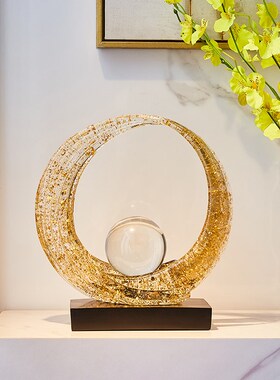 创意财源滚滚摆件轻奢高档家居客厅F酒柜工艺品摆设高端大气上档