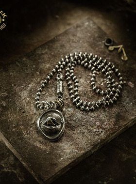 Arthur.K 狂言系列日本原创手工做旧925银男女話舌头项链限量