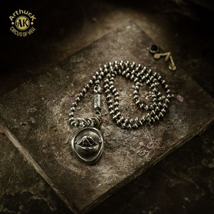 Arthur.K 狂言系列日本原创手工做旧925银男女話舌头项链限量