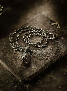 Arthur.K日本原创手工做旧925银男女项链复古小众设计个性限量