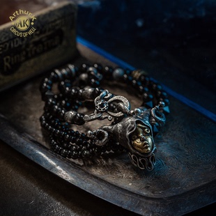 Arthur.K 日本手工做旧925银创世女小丑项链限量 原创小众男女款