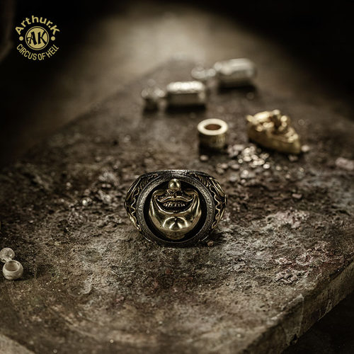 Arthur.K戒指原创设计笑脸个性