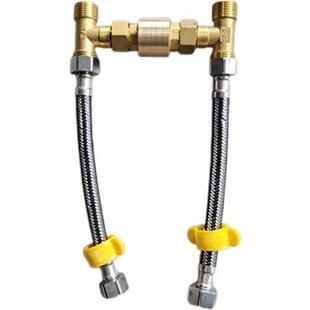 止逆阀零冷水热水器回水器止回阀三通全铜立式回水阀止逆阀h型。