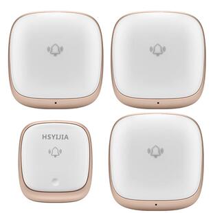 航胜易家一拖三无线闪光门铃家用自发电远距离服务呼叫进屋提醒铃