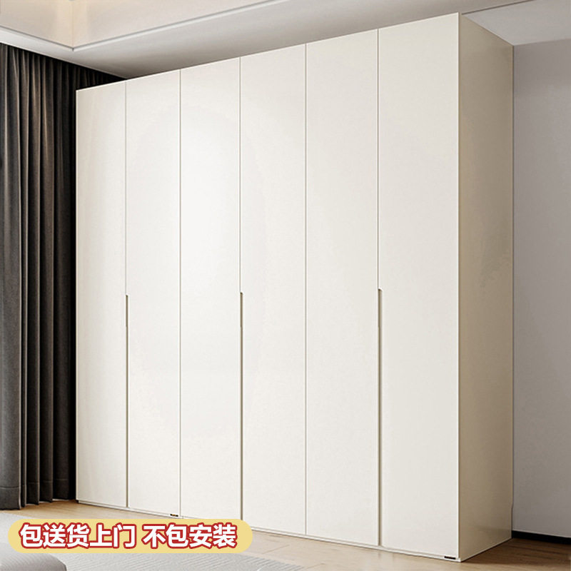 实木衣柜家用卧室对开门挂衣区多包邮整体衣柜家用卧室奶油风