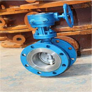 铸钢涡轮硬密封三偏心法兰蝶阀 法兰蝶阀 D343H 16涡轮式