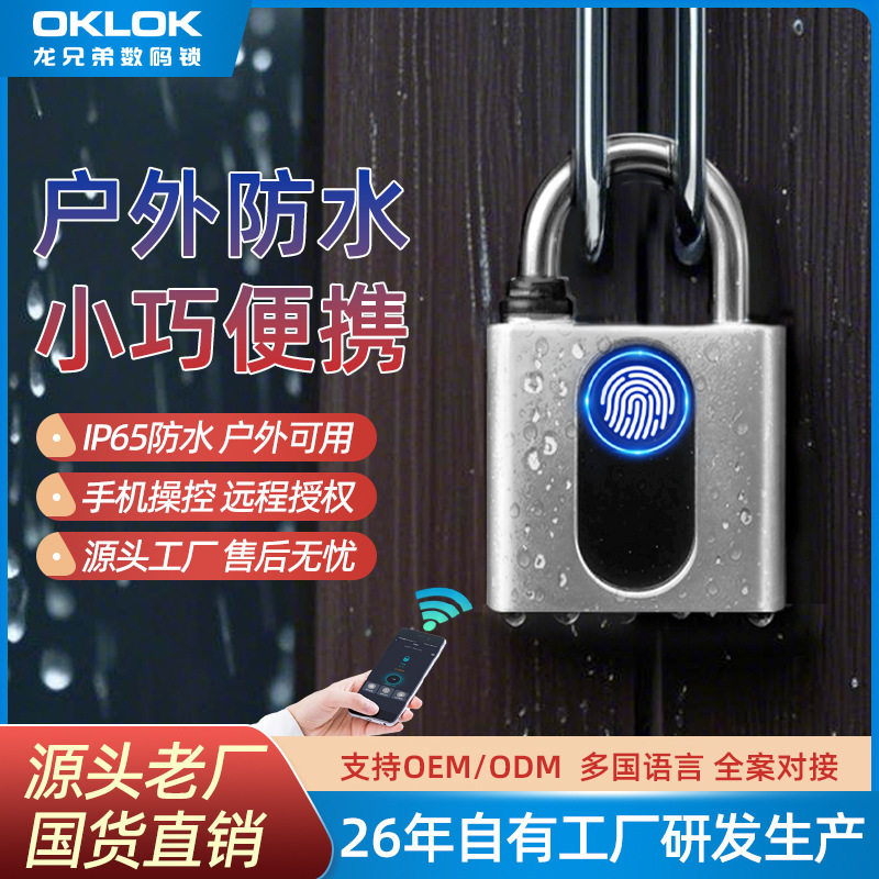 智能APP指纹蓝牙防盗挂锁