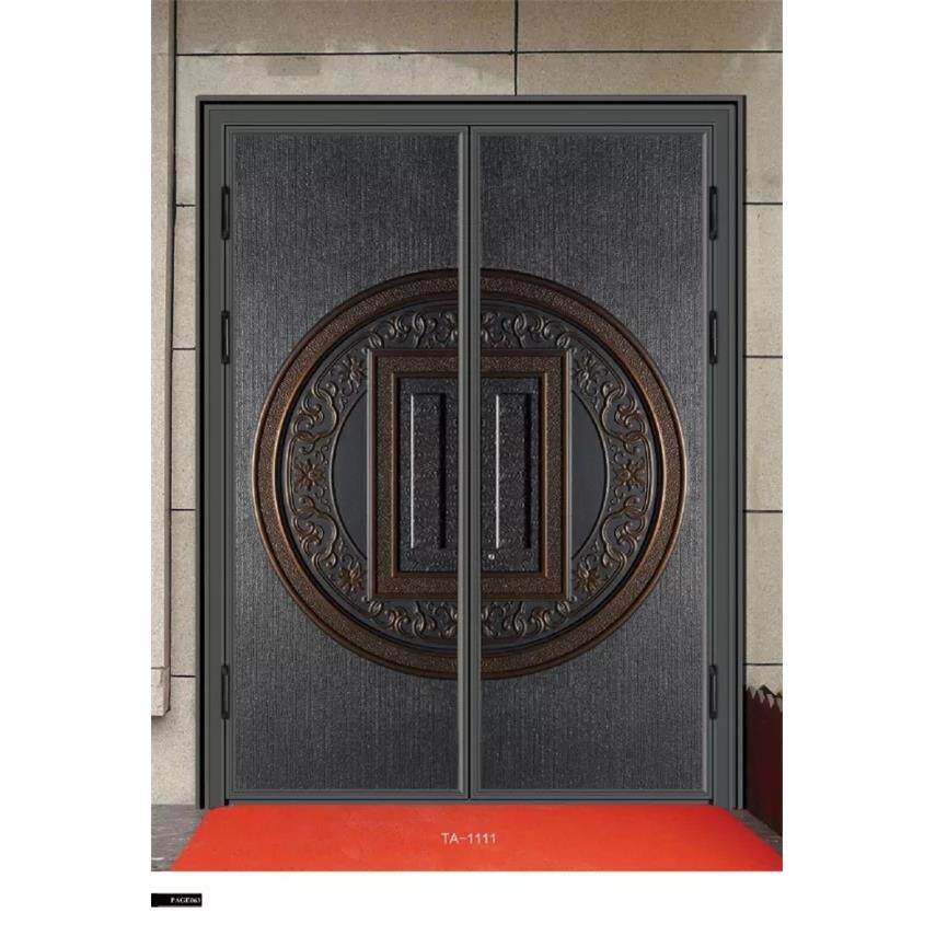 生产：高档别墅真铜门-仿铜门-不锈钢仿铜门-铝仿铜门-铝艺门